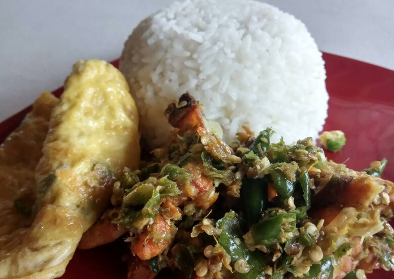 Ayam geprek Lombok ijo