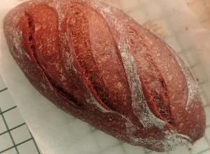 Foto resep Rye Chocolate Sourdough Baguette