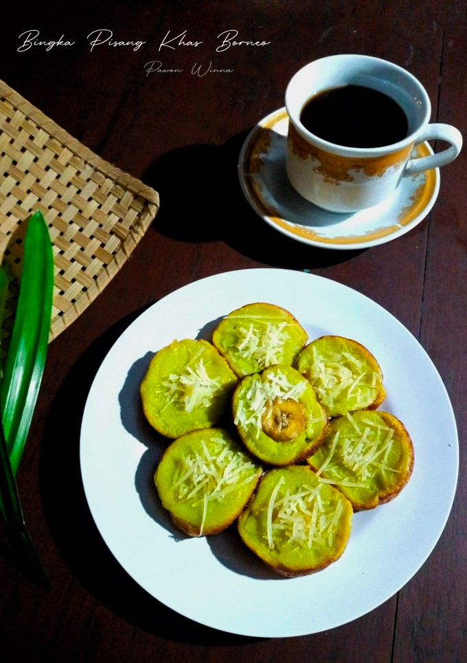 Foto resep 555. Bingka Pisang (Roti Pisang) khas Borneo