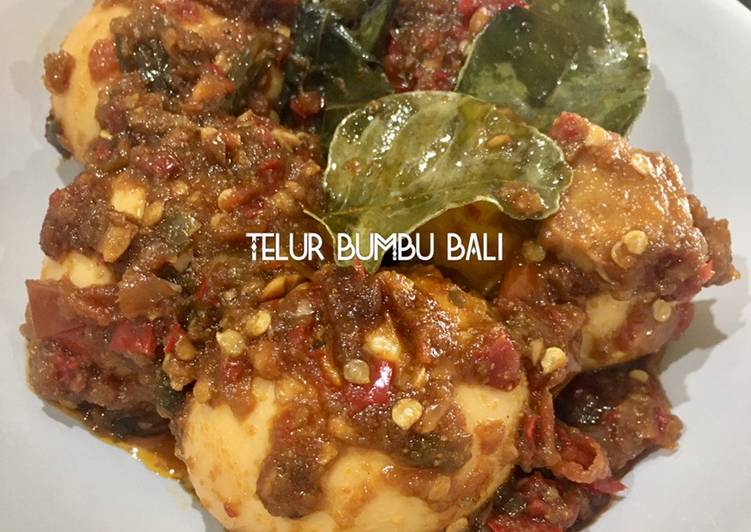 Cara Gampang Buat Telur bumbu bali, Bikin Ngiler