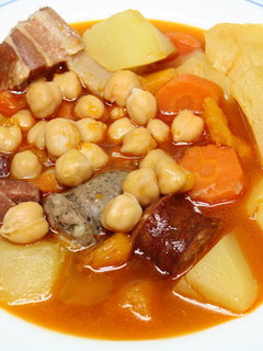 Una foto de Puchero de garbanzos