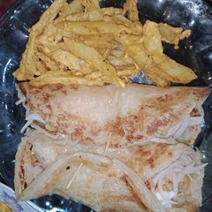 A picture of Chicken tikka Paratha Roll.