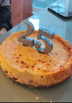Una foto de Tarta de queso Estilo DiverXO