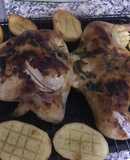 Pollo a las finas hierbas al horno