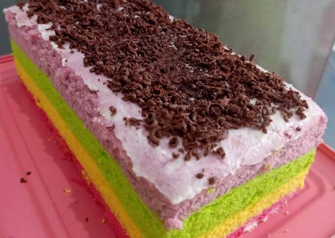 🍰Rainbow cake sederhana🍰