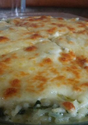 Una foto de Arroz con espinaca