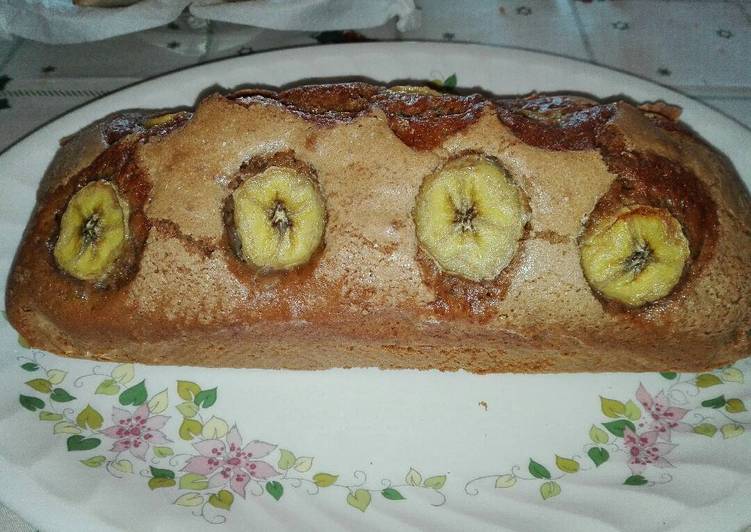 Bizcocho de chocolate y plátano