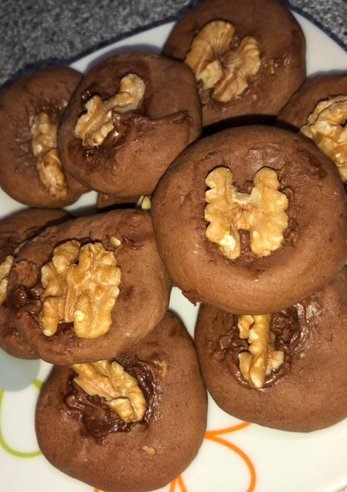 Una foto de Galletas nocilla y nueces