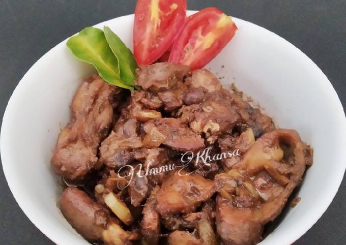 Hati Ampela Ayam Bumbu Kecap