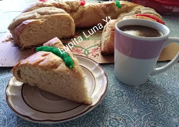 Rosca de reyes Receta de Lupita Luna Yt- Cookpad