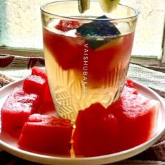 A picture of Watermelon Peels Shikanji for Detox and Healthy Weight loss.