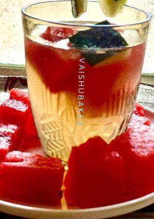 A picture of Watermelon Peels Shikanji for Detox and Healthy Weight loss.