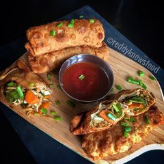 A picture of Whole wheat Veggie Spring Rolls.