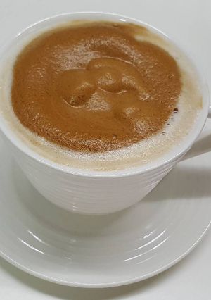 صورة لوصفة كابتشينو منزلي برغوة رائعة 😋