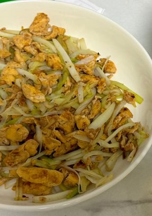 韭黃炒雞蛋 的食譜成品照片