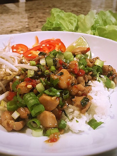 A picture of Thai basil chicken.