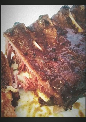 Una foto de Costillas Bbq Ahumadas