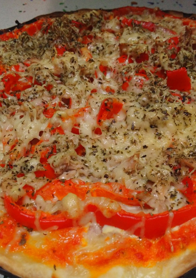 Una foto de Pizza de atún