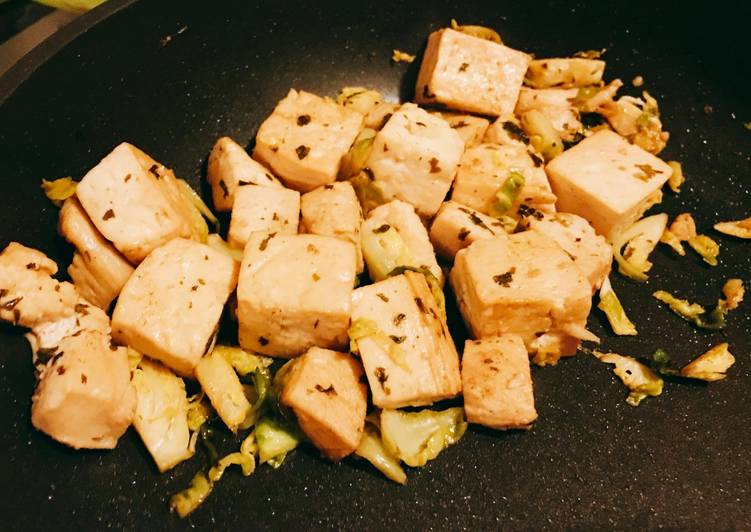 Steps to Prepare Appetizing Chicken and Tofu