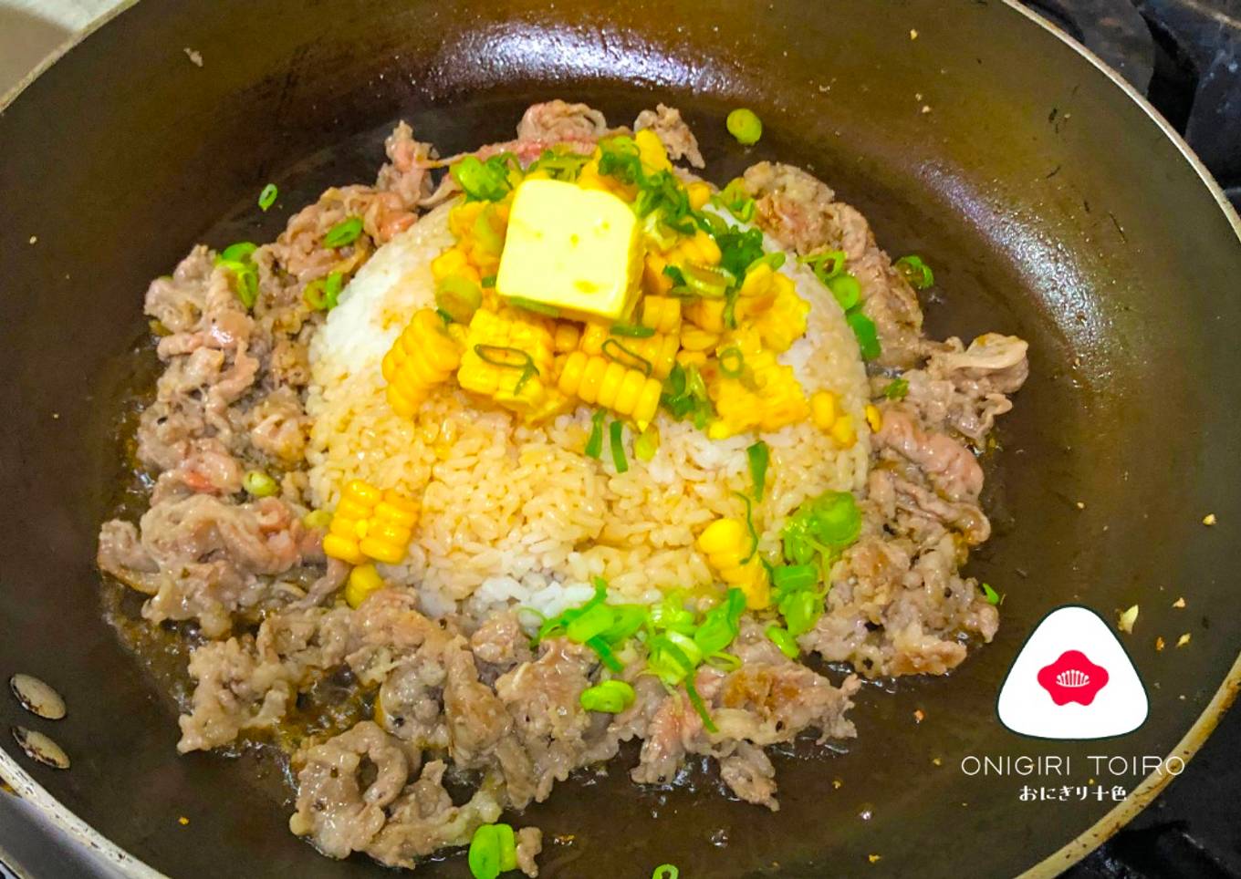 Beef Pepper Rice (ala Pepper Lunch) フライパンでペッパーランチ風ライス