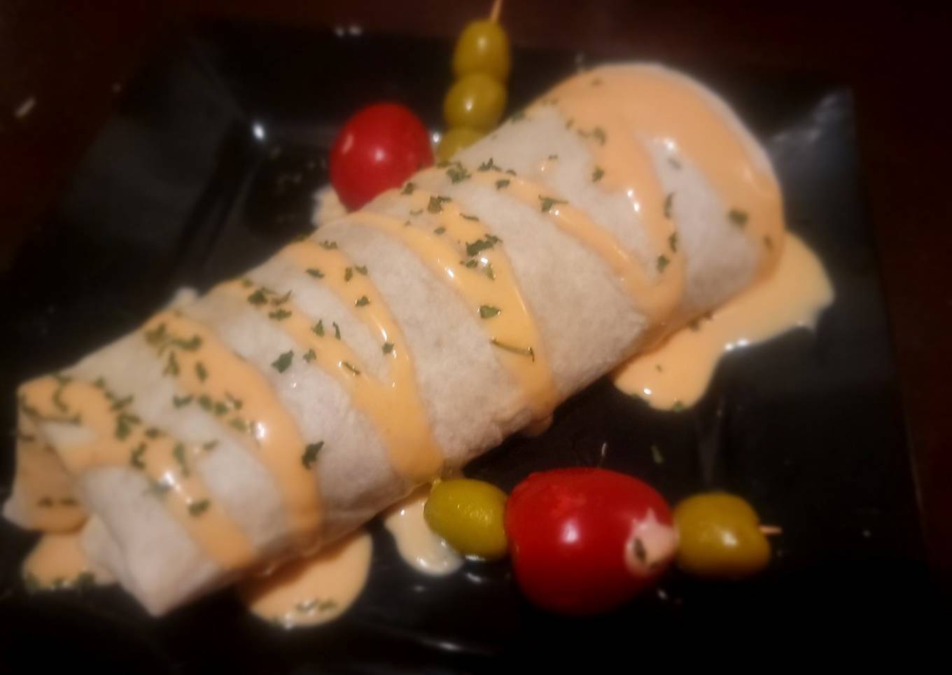 Spicy Yum-Yum Meat & Cabbage Wrap