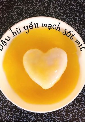 Hình của món Ăn dặm kiểu Nhật - 5m - Đậu hủ yến mạch sốt mít.