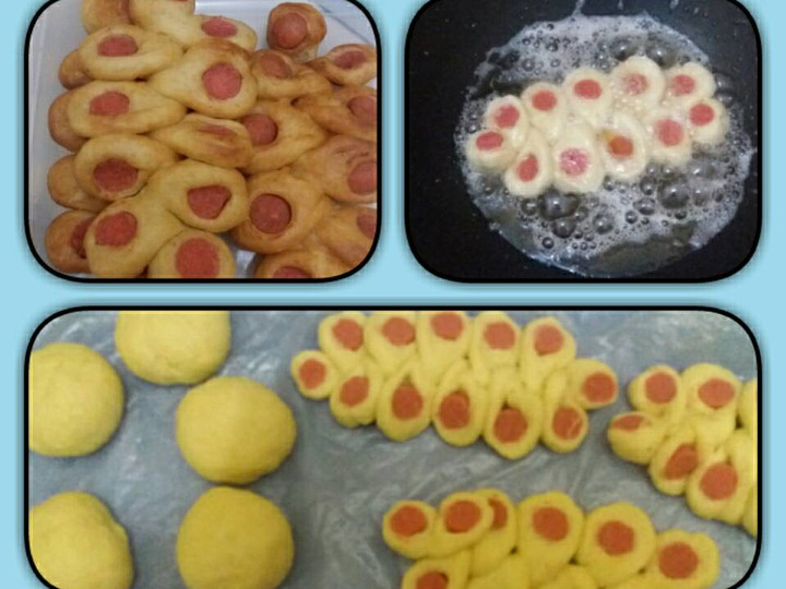 Cara Gampang Membuat Donat kepang isi sosis yang Lezat