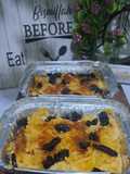 Setup roti apel, Puding Roti (Apple Bread Pudding)