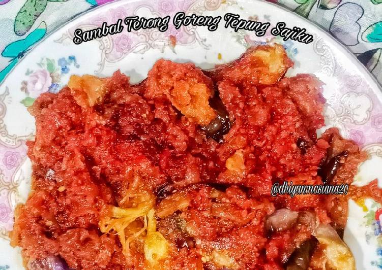 Cara Gampang Menyiapkan 20. Sambal Terong Goreng Tepung Sajiku, Lezat Sekali