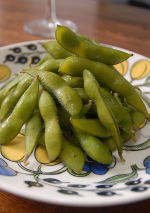 A picture of Salted Boiled Edamame.