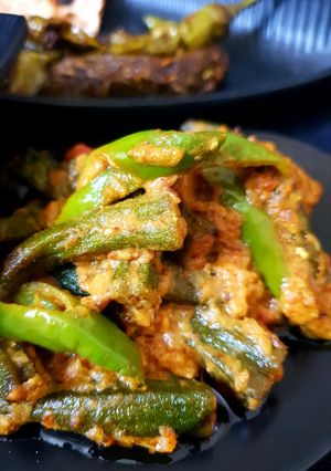 A picture of Masala tawa bhindi.