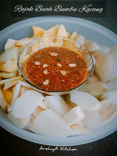 Foto resep Rujak Buah Bumbu Kacang