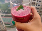 A picture of beet smoothie