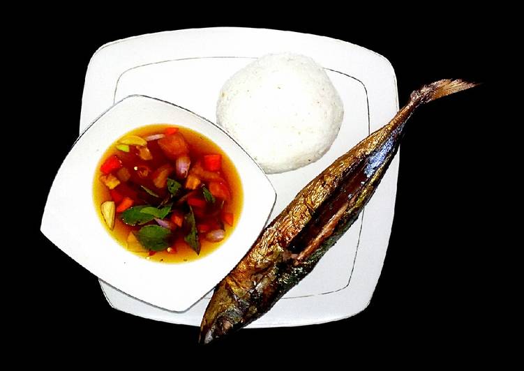 Ikan asap sambel dabu dabu