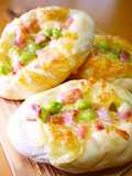 Edamame, Bacon & Double Cheese Bread (Bread Machine Dough)