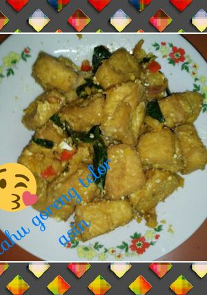 Foto resep Tahu goreng telor asin
