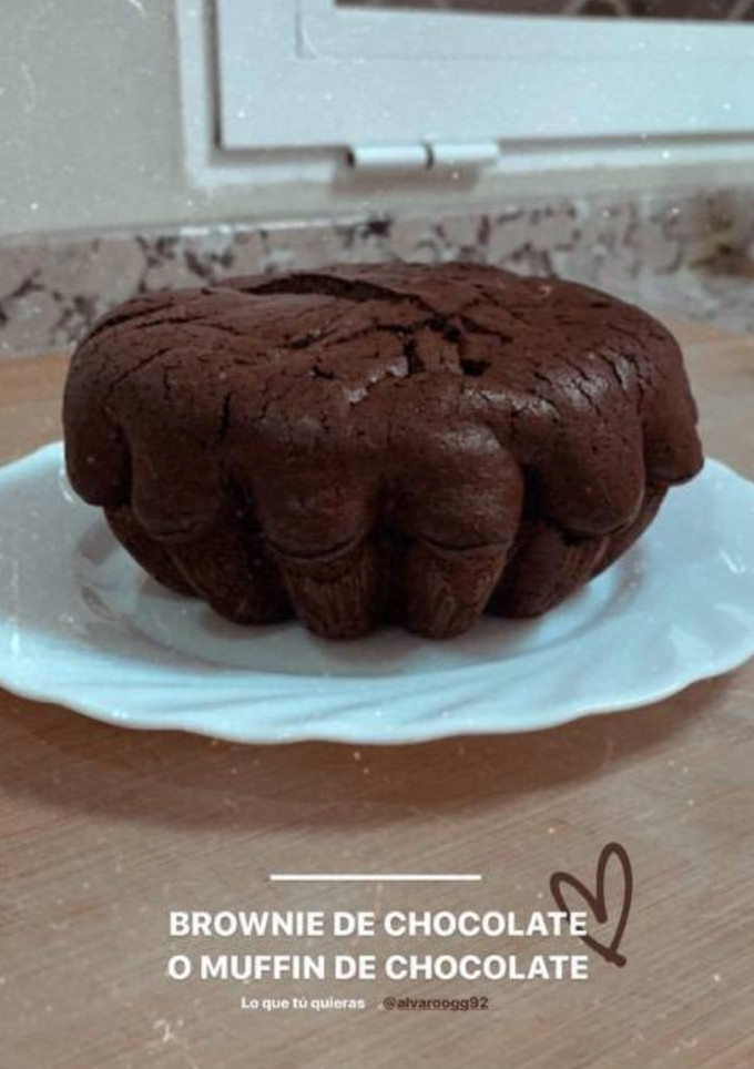 Una foto de Bizcocho chocolate sin harina ni azúcar