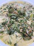 Gulai pucuk ubi daun pepaya jantung pisang Vegan