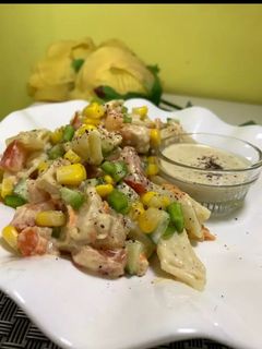 صورة لوصفة سلطة معكرونة 🥕🍅🥗