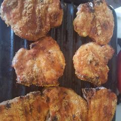 A picture of Broiled BBQ Breaded Pork Chops.