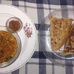 Momos Parantha (Cabbage) A picture of Momos Parantha (Cabbage).