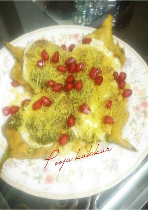 A picture of Palak patta chaat.