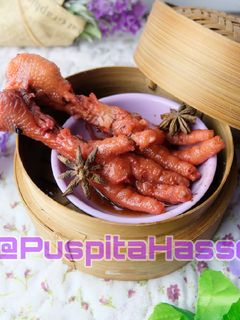 Foto resep Angsio Dimsum Ceker Ayam (Warna alami dari angkak)