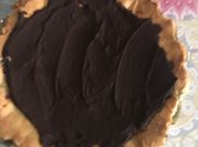 Una foto de tarta toffee sin tacc