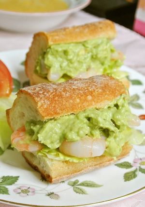 A picture of Shrimp and Avocado Sandwich.