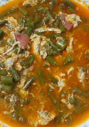 Una foto de Sopa de espárragos