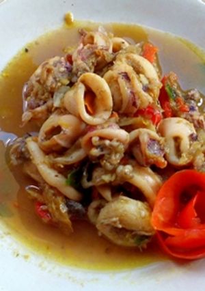 Foto resep Cumi Pedas kuah kuning