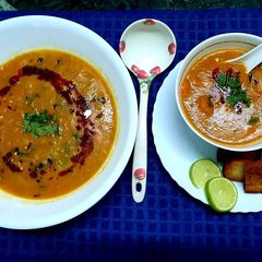 A picture of Arabic Lentil Soup (Shorbat Adas).