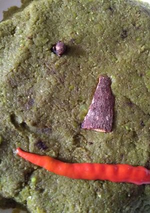 A picture of Bottle gourd  skin stir fry.