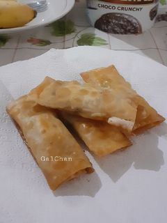 Foto resep Pangsit Pisang Coklat